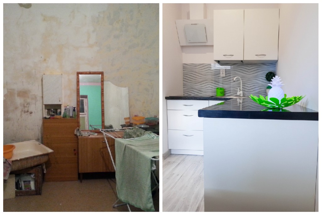 Metamorfoza mieszkania (zdjęcia przed i po). Ile kosztuje remont generalny  mikromieszkania? ~ piechnie.pl